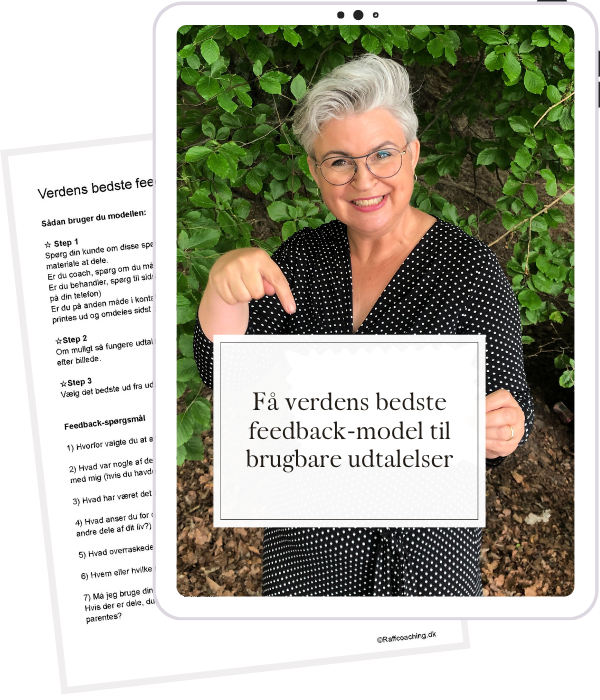 Få verdens bedste feedback-model til brugbare udtalelser